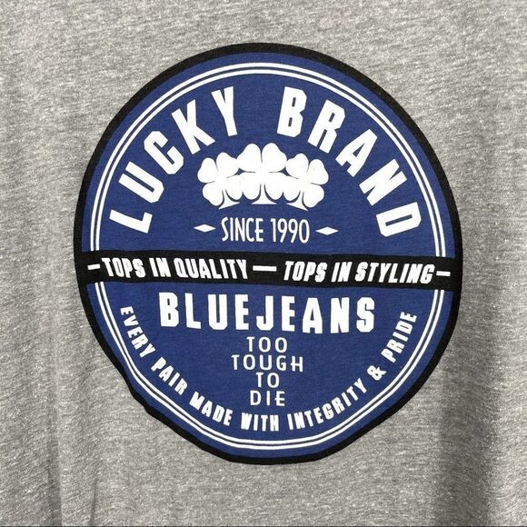 -Lucky Brand Too Tough To Die T-Shirt NWT L - Picture 2 of 6